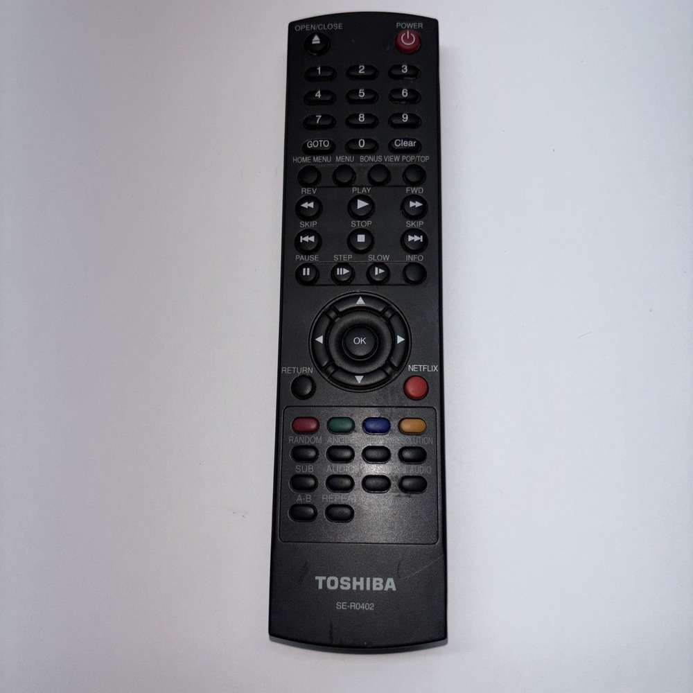 Toshiba SE-R0402 Original‎ Blu-Ray Player Remote BDX2150KU, BDX5200KU, BDK21KU
